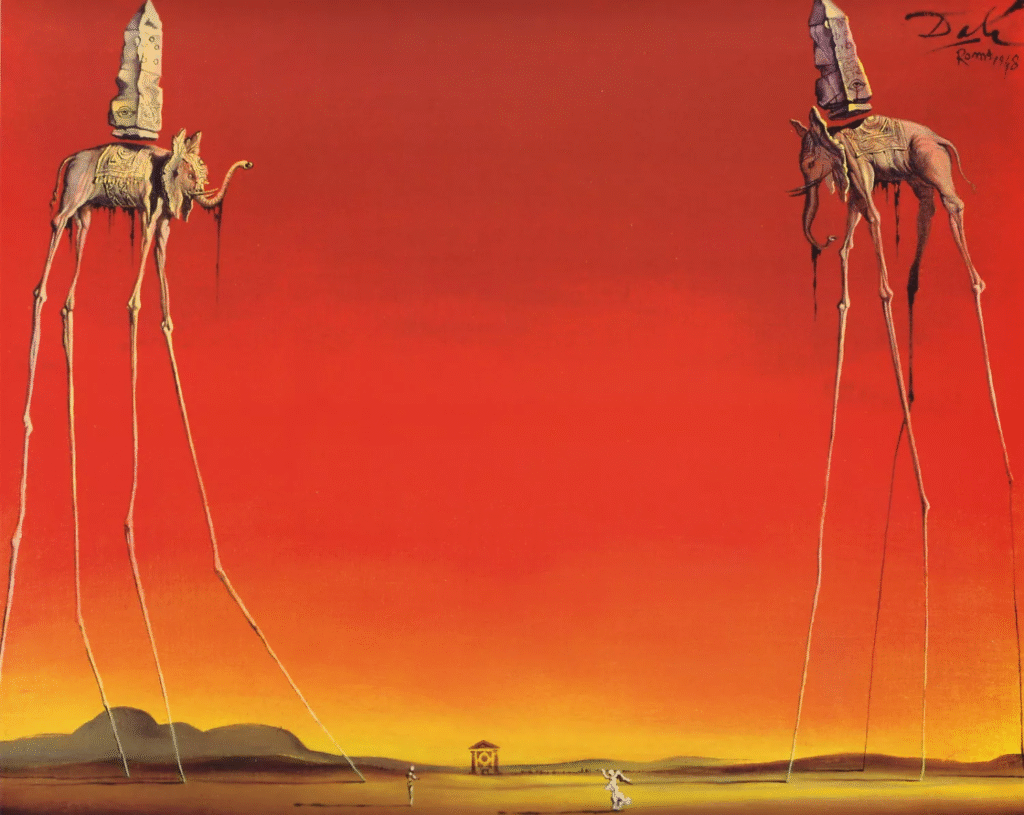 Elefantes (1948) – Salvador Dalí